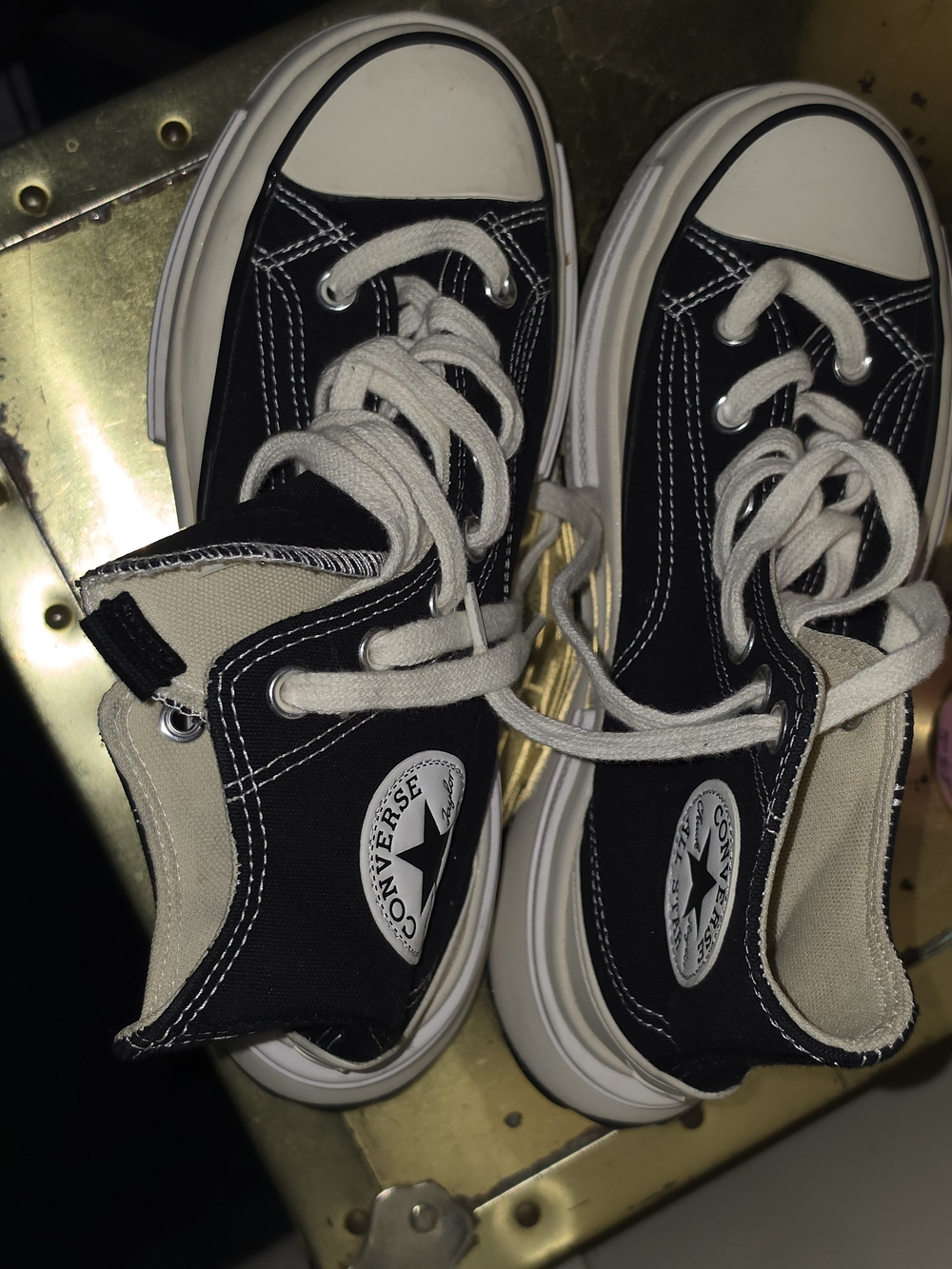 Converse Kids High Top Sneakers - Black & White